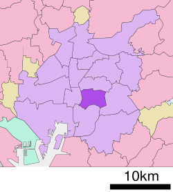 Location of Mizuho ward Nagoya city Aichi prefecture Japan